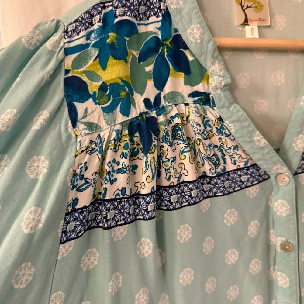 fig and flower charming teal
